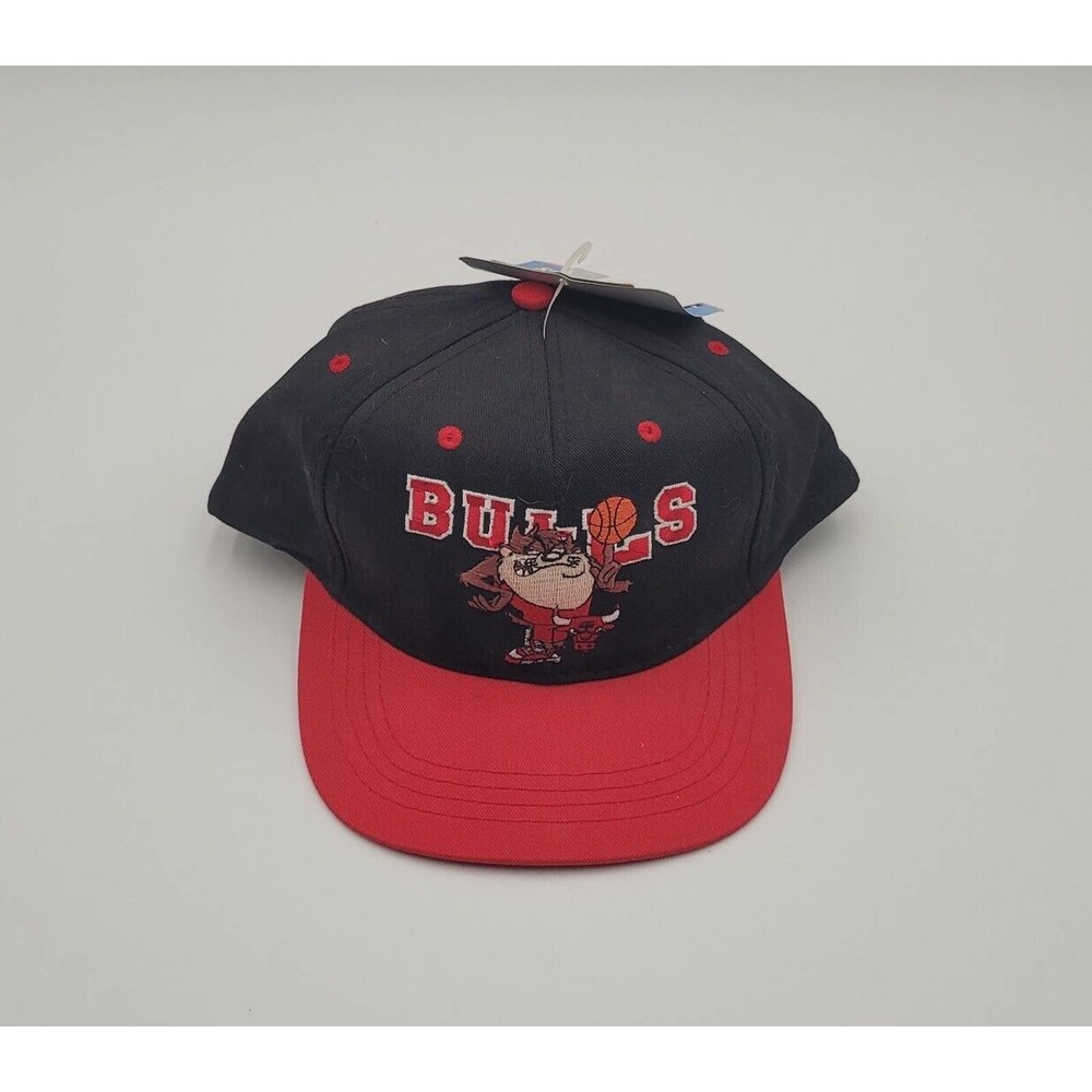 Vintage Chicago Bulls Looney Tunes Youth Snapback Cap W Tags Taz FreshCaps NBA